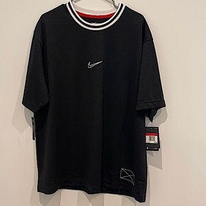 Nike White Tag Swoosh Logo Mesh Jersey Shirt